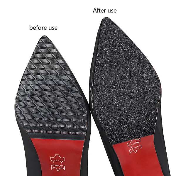 Skor Sula Protector Sticker For High Heels Sneakers Bottom Gro Black 10cm*50cm