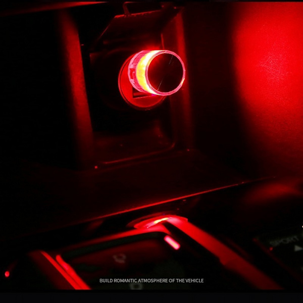 Bil Mini USB LED Ambient Light Dekorativa atmosfärslampor för interiörmiljö Light Plug Play