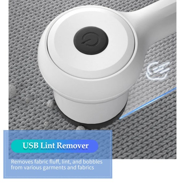 Elektrisk tygrakapparat USB uppladdningsbar hårborttagningsmedel Djurpälskläder Fluff Razor Sweater Trimmer Fluff Brush