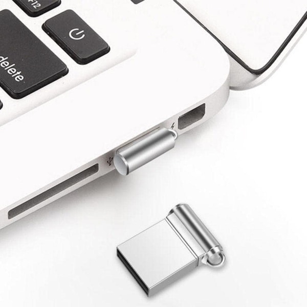 Mini USB minne Stick Metal Small Key (silver), 4GB