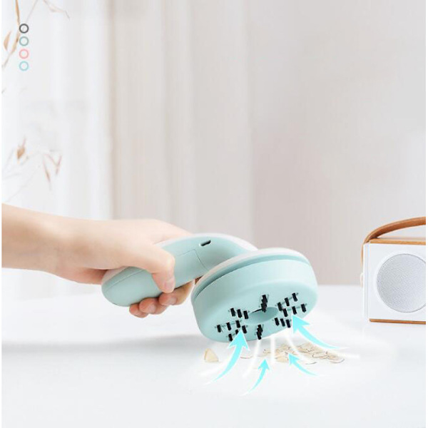 Mini Pilz Schreibtisch Tisch Staub Staubsauger Handstaubsauger Sweeper (Lila)