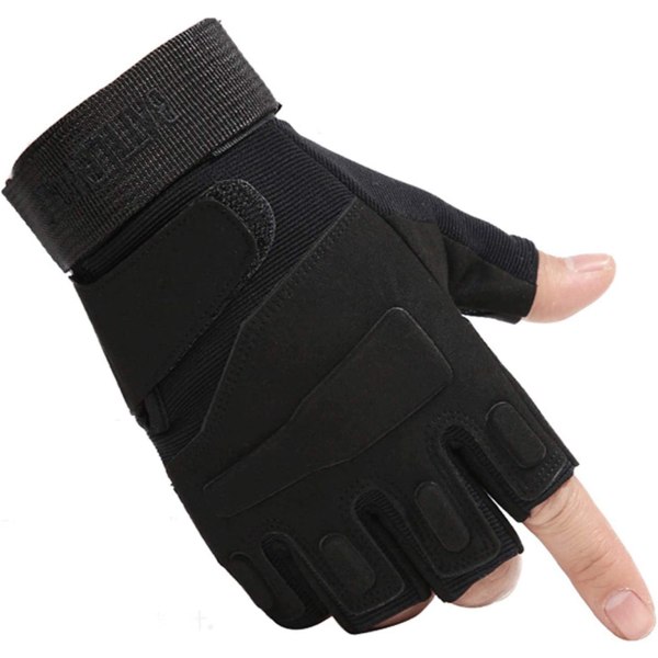 Airsoft Jakthandskar Athletic Biking Fingerless Gloves,XL