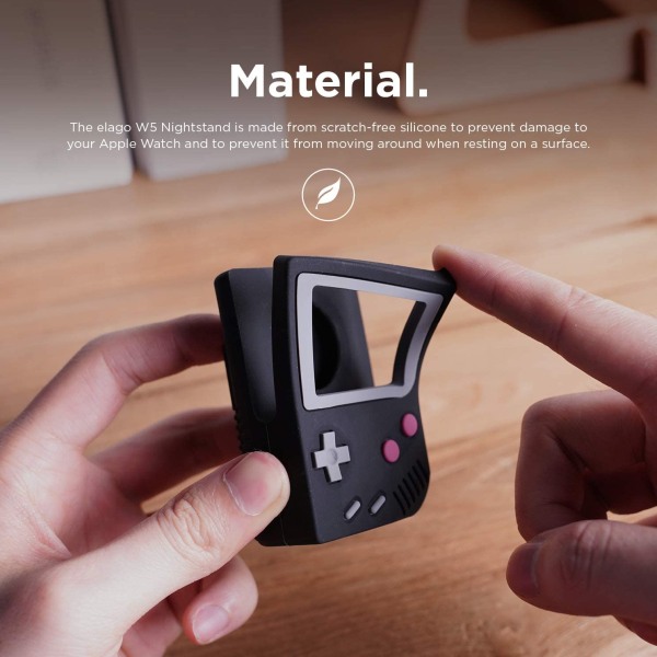Apple Watch Stand, Support Night Stand Mode[Svart]