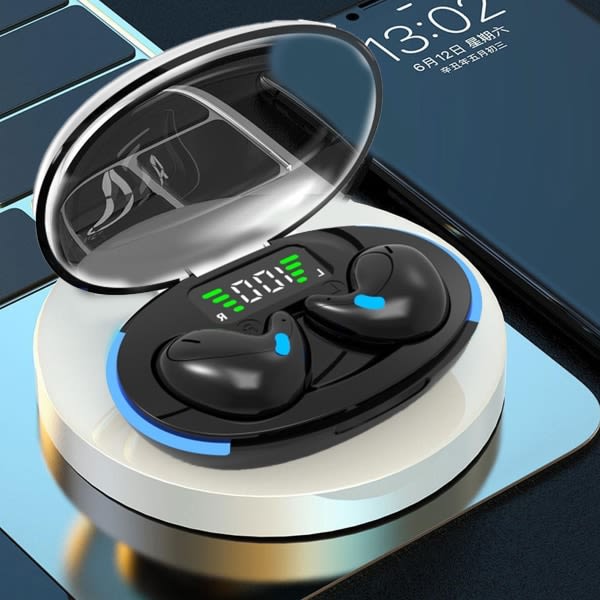 Invisible Earbuds for Sleep Mini Bluetooth hörlurar Äkta svarta