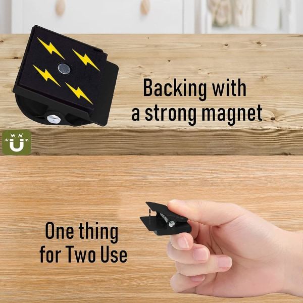 Magnetklämmor för kylskåp 6st, Starka Whiteboard-magneter Färgade Mag