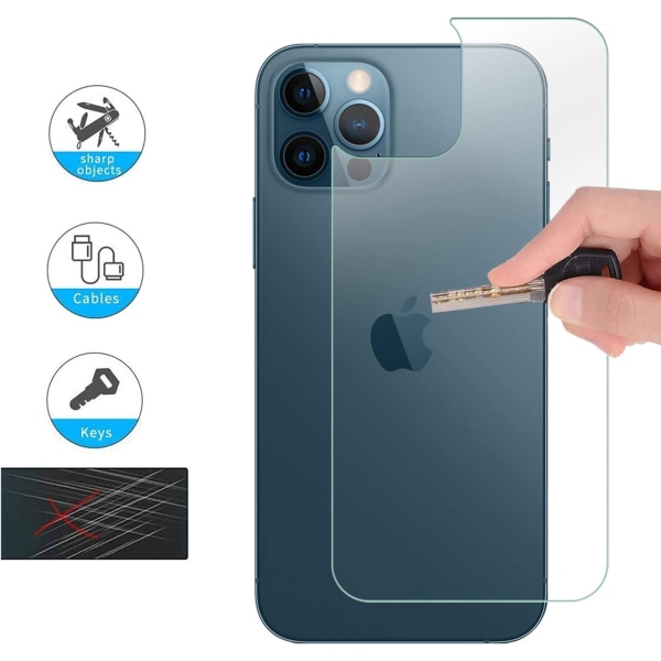 iPhone 12 Pro Bakre skyddsfilm + kamera härdat glas