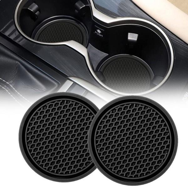 2ST Bil Mugghållare Anti Slip Pads Kuddar Kuddar Mattor Inredning
