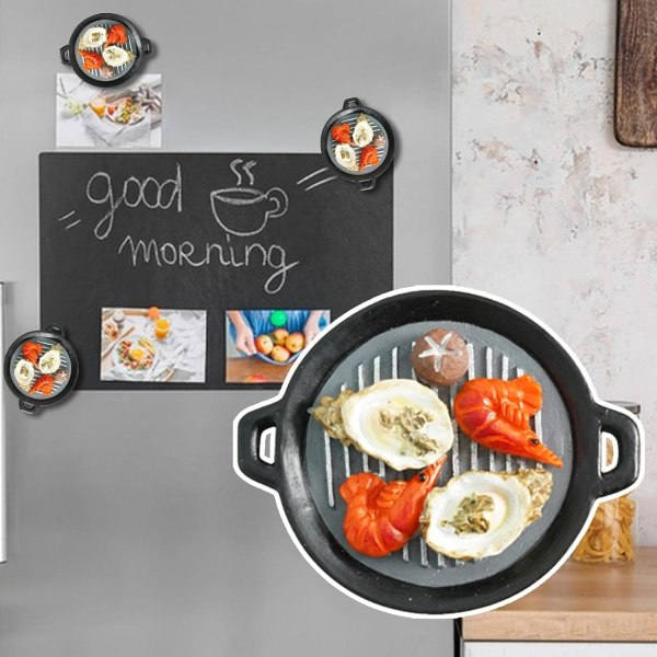 olika matformer gourmet kylskåp magnet järnplatta