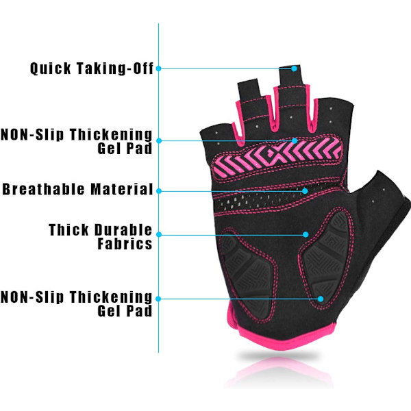 Silikon ridhandskar (Pink-S)