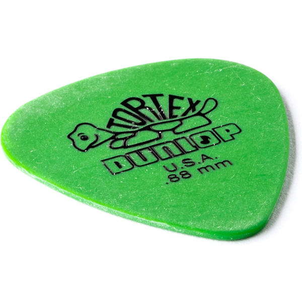 Standard 0,88 mm grön gitarrval - 12 förpackningar