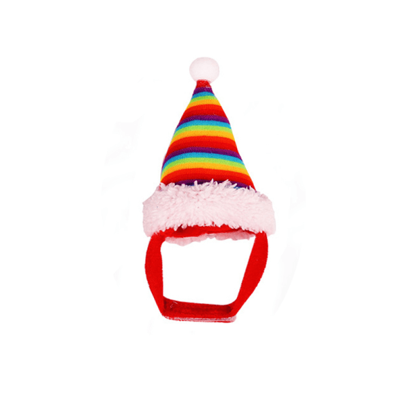 Sällskapsdjur Julhatt Jultomte Cap för huvud Tillbehör för kanin Hamster marsvin Chinchilla igelkott kattunge för katt