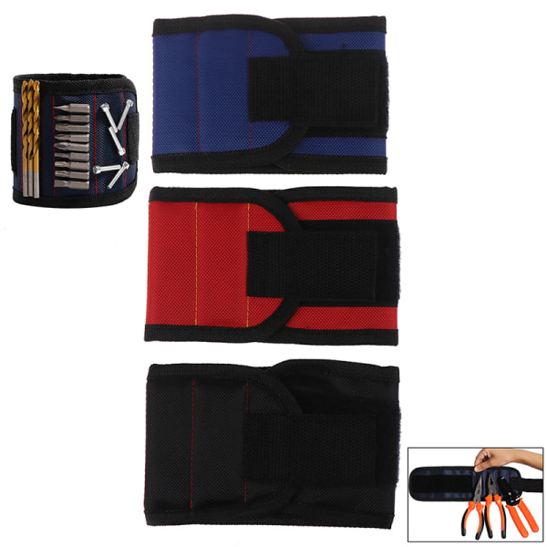 Magnetisk Armband Hand Wraps Verktygsväska Elektriker Handledsskruvar