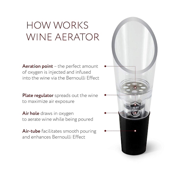 Wine Aerator Pourer (2-pack) - Premium luftande karaffpip