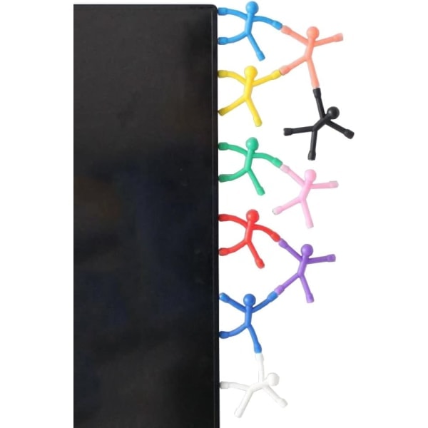 10 st Novelty Mini Man kylmagneter, söt gummimagnet