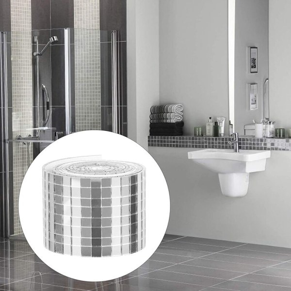 1464 st Mini fyrkantig glas självhäftande dekorativa DIY mosaikplattor