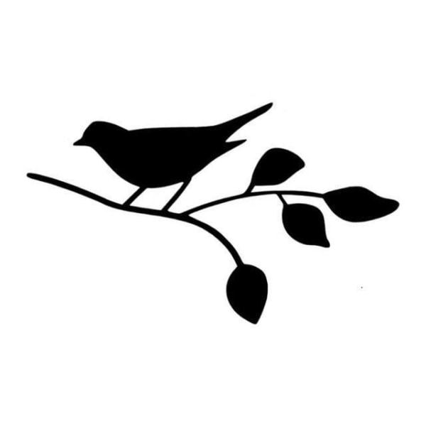 Vägg-/kakeldekor - Fågel på en gren