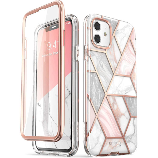 iPhone 11 Slimmad Helkroppsligt snyggt case Marmor