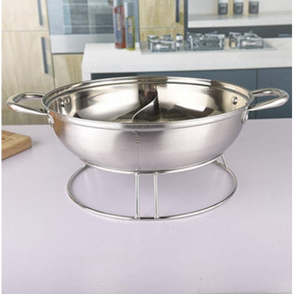 Wokring/dubbelt fast grytställ Woktillbehör (8.66,10.2in)