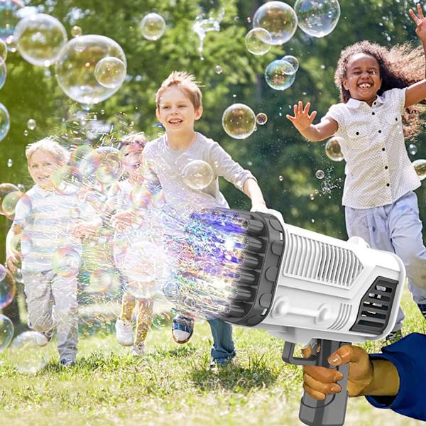 Elektrisk automatisk bubbelmaskin med 36-håls svart