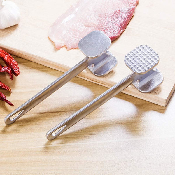 Aluminiumlegering köttklubba dubbelsidig köttklubba nötkött fisk kyckling fläsk 19,5 cm