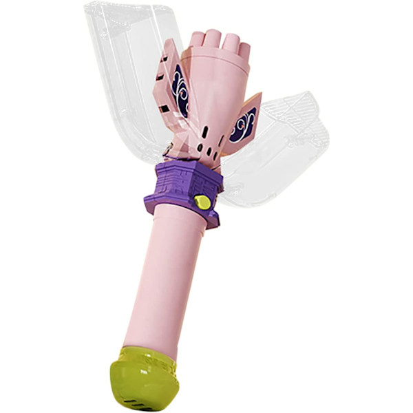 8-håls bubbelpistol, automatisk elektrisk bubbelmaskin rosa