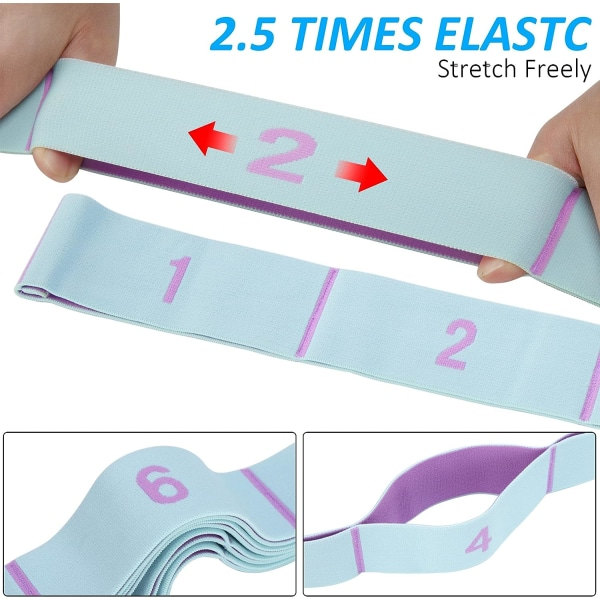 Yoga Strap Exercise Strap, Stretch Yoga Belt Elastic Exercise