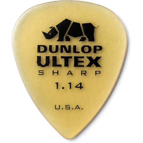 Rhino Horn Guitar Pick Standard Sharp, 1,14 mm, 6/pack
