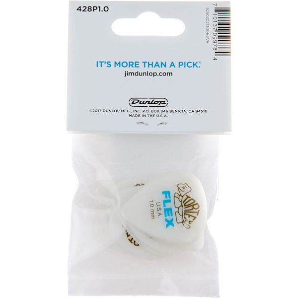 Standard 1,0 mm Blue Guitar Pick-12-pack