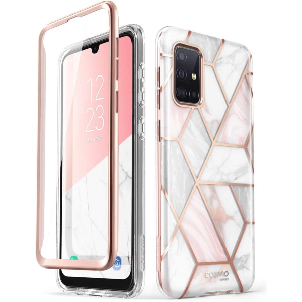 Galaxy A51 Snyggt case Skärmskydd (marmor)