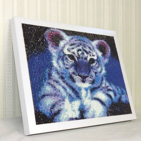 Djur söt tiger DIY diamond painting Målning Diamond painting Kit Full Drill Tiger