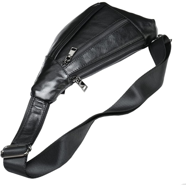 Axelremsväska i läder Crossbody Herr Dam Resor Utomhussporter, Ryggsäck