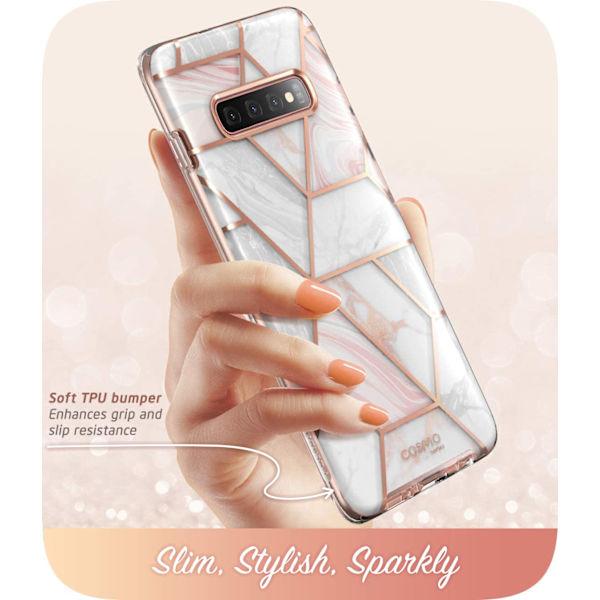 Galaxy S10 Case Snyggt skyddande Bumper Case Marmor