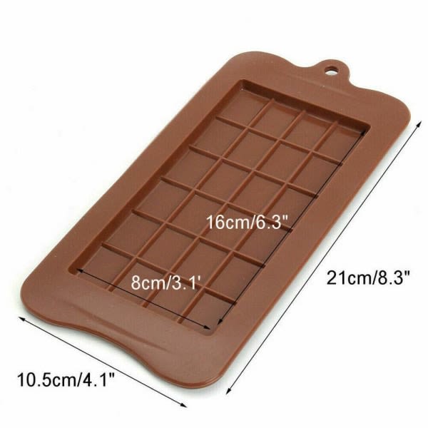Fyrkantig Choklad Form Form Candy Socker Form