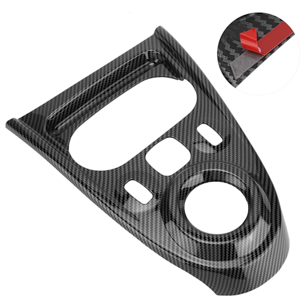 LHD kolfiberstil växelspakspanelkåpa byte till Smart Fortwo/Forfour 453 2015-2021