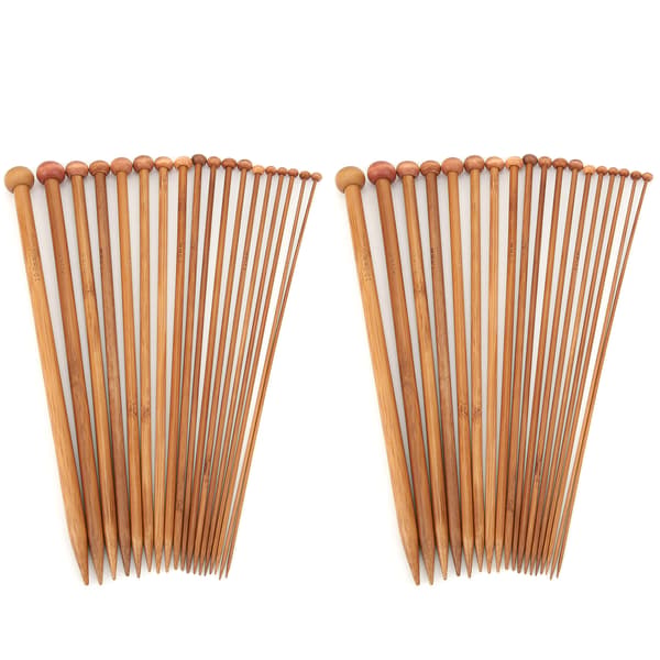 36 st stickor Gör-det-självförkolnade bambu Single Point Ull Nätnål för hantverkskläder