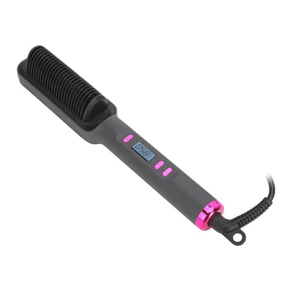 Rettebørste 3D-tenner Multi Temp-moduser PTC Jevn Oppvarming Negativ ion Auto Av Rettekam 110‑220V US-plugg
