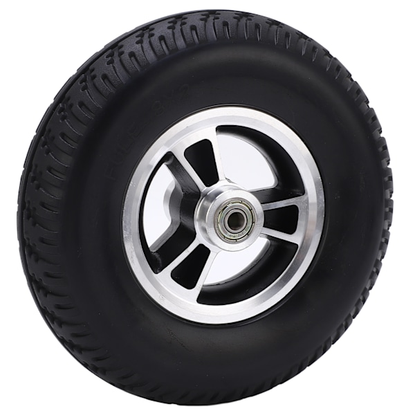 Pyörätuolin pyörän vaihto Solid PU-vahvistettu alumiiniseos Hub Walker-tarvikkeet 193 mm