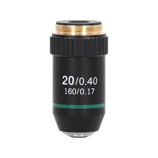 Achromatisk Objektiv Messing Forkromet 20X Mikroskop Objektiv Linse Grensesnitt 20,2 mm