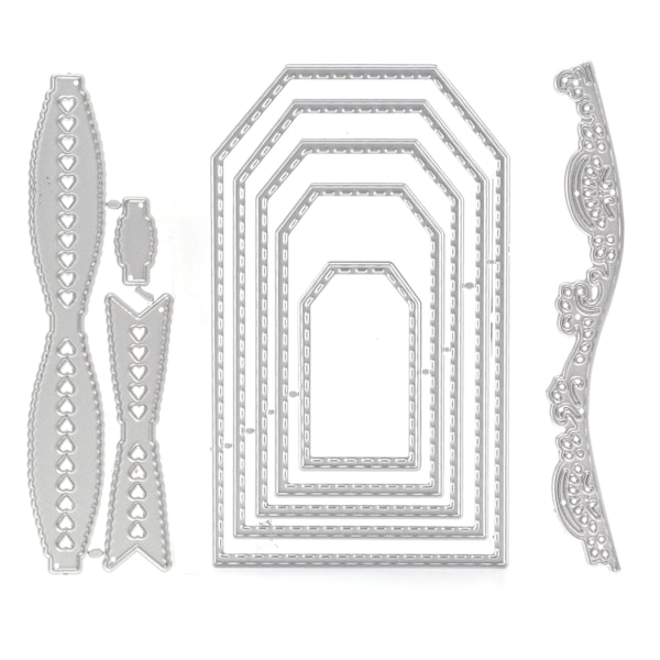 3 st Die Cuts Kolstål Praktisk Bärbar Scrapbooking Carving Form för dekoration