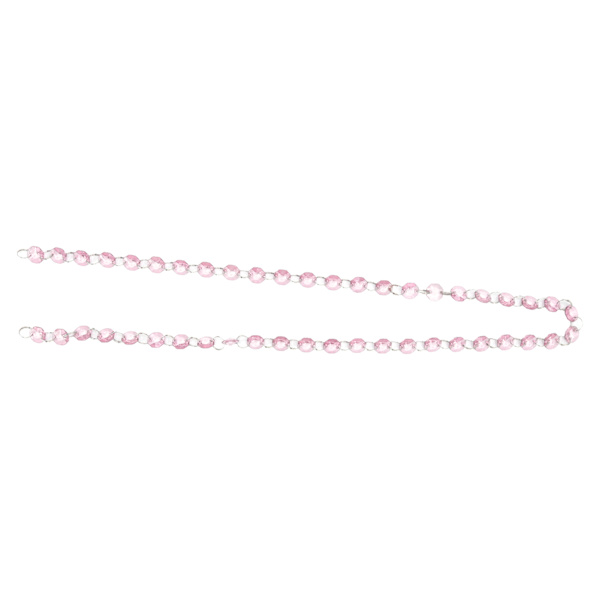 5 stk Akryl Krystallgirlander Sterk tilkobling Elegant multifunksjonell krystallperlegirlander for bryllupslysekroner Rosa