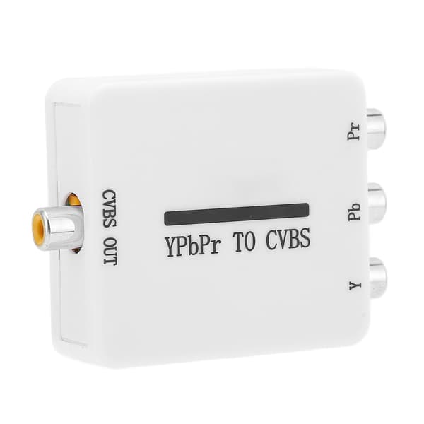 Video Converter Mini YPbPr - CVBS Audio Video -sovitin projektoreille, monitoreille ja televisioille
