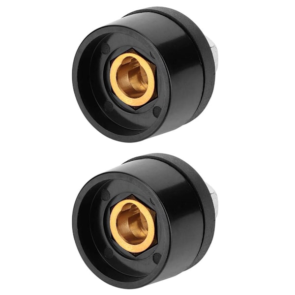 2 stk Kobber Euro Style Svejsningskabel Hurtigkobling 200-400A DKZ Svejsestangsforbindelse (10-25)