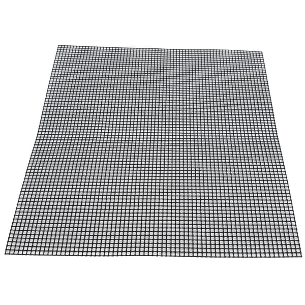 Fødevaregodkendt non-stick gitter Multifunktionel grillmåtte Kompatibel med udendørs grill (sort 33x40 cm)