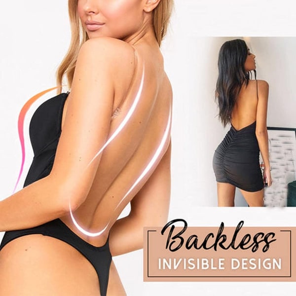 Invisible Backless Body Bröllop Dam Push-up BH Shapewear