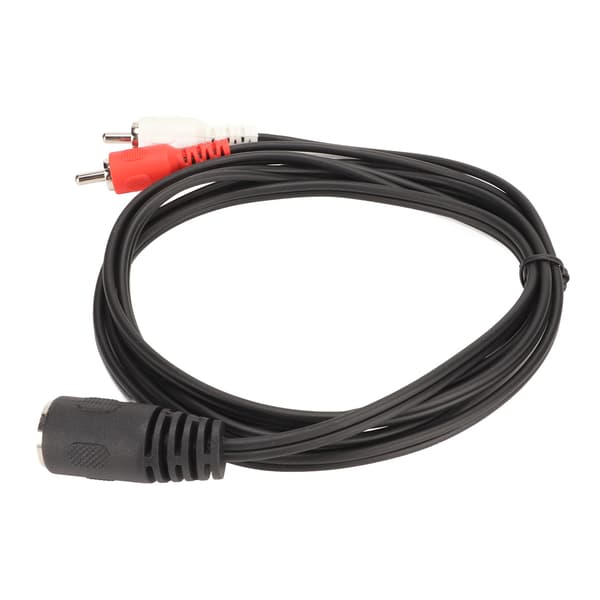5 Pin DIN Hun til 2 RCA Han Kabel Stærkt Greb Lydadapterkabel til CD-afspiller VCR DVD 1,5 m