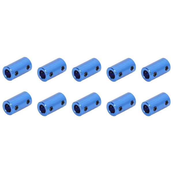 10 stk Akselkobling Stepmotorkobling 14 mm Diameter 25 mm Lengde Ledkontakt 5x8 mm / 0,2x0,31 tommer Blå