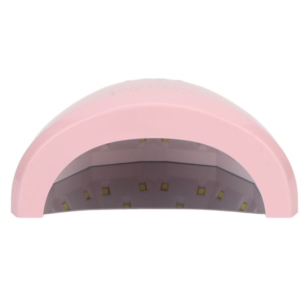UV LED Neglelakk Lampe Intelligent Infrarød Sensor Berøringsskjerm Rosa UV Lampe Negletørker 100‑240V EU Plugg