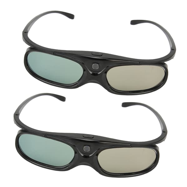 DLP Link 3D-glasögon Uppladdningsbara 144Hz Refresh Vänster Höger Eye Rotation 3D Active Shutter Glasögon Kompatibel med projektor