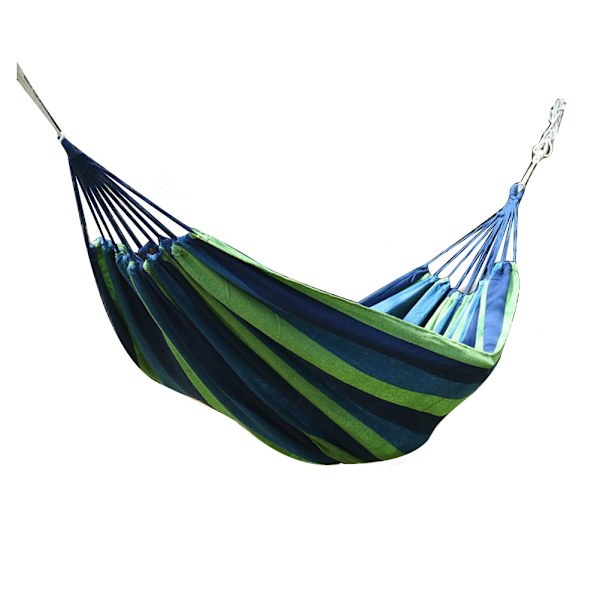 Kannettava puutarha Canvas Riippumatto Camping Nukkua Swing Bed Riippuva kuisti Takapiha Sisätiloissa Ulkona Riippumatto