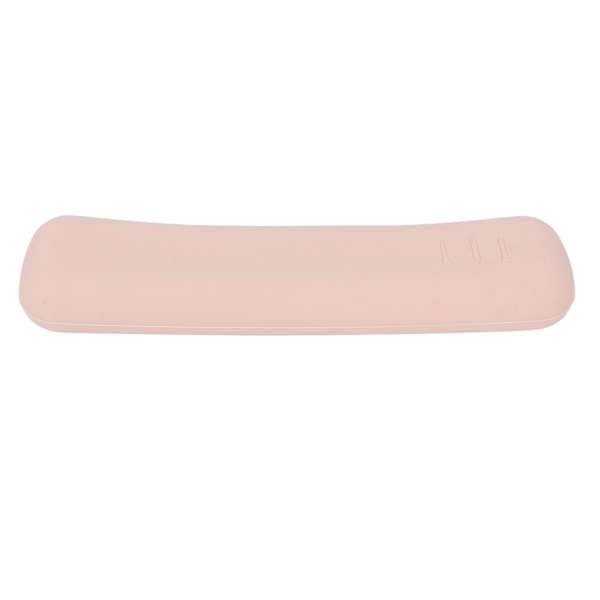 Silikon kosmetisk borstväska Bärbar magnetisk spänne Mjuk silikonborsthållare för resor Beige